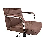 Крісло Richman Ліон Ю Хром П5 M-2 (Anyfix) Мустанг Кофе, фото 8