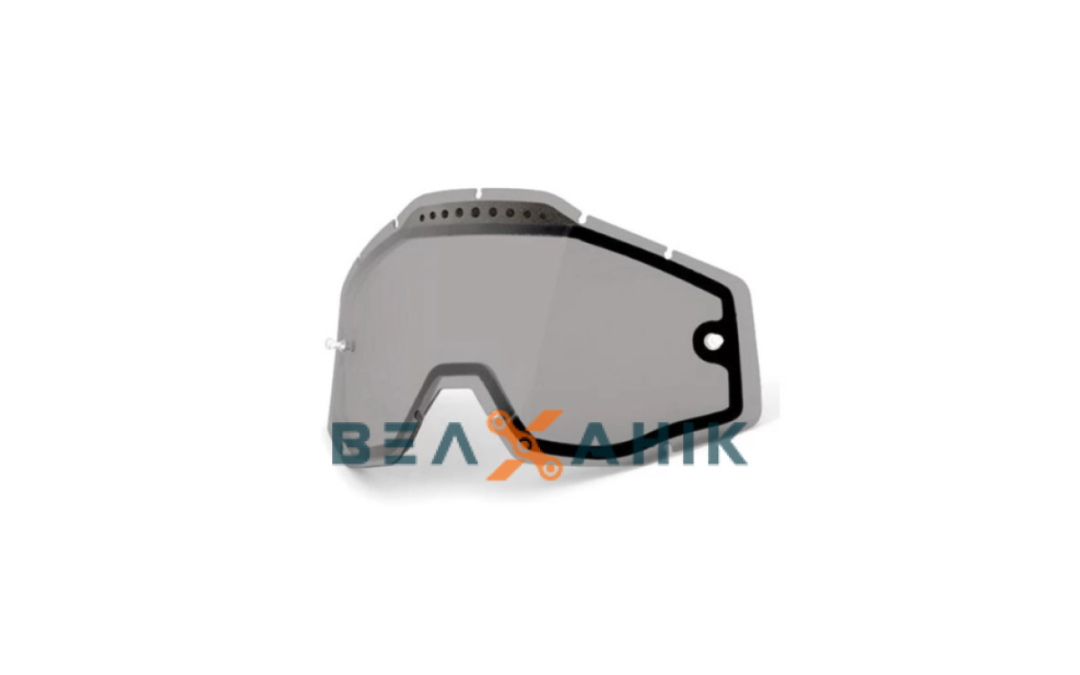 Лінза подвійна 100% RACECRAFT/ACCURI/ STRATA до 2021р Vented Dual Pane Lens Anti-Fog Smoke, фото 1