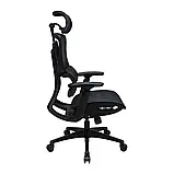 Крісло Richman Ерготекс Пластик Synchro Сітка Чорна, фото 3