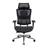 Крісло Richman Ерготекс Алюм Synchro Сітка Чорна, фото 2