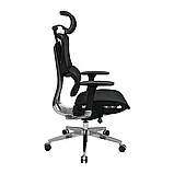 Крісло Richman Ерготекс Алюм Synchro Сітка Чорна, фото 3