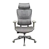 Крісло Richman Ерготекс Алюм Synchro Сітка Сіра, фото 2