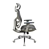 Крісло Richman Ергостар Хром Synchro Сітка Сіра, фото 3