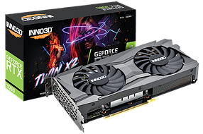 Відеокарта GeForce RTX 3060 8GB Inno3D Twin X2 OC (N30602-08D6X-11902130)