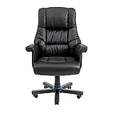 Крісло Richman Конгрес Вуд M-2 Широкий (Anyfix Wide) Шкіра Люкс Чорна, фото 2