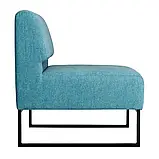 Диван Richman Лаунж Одинарний зі спинкою Нессі 08 Лазур + Чорний, фото 2