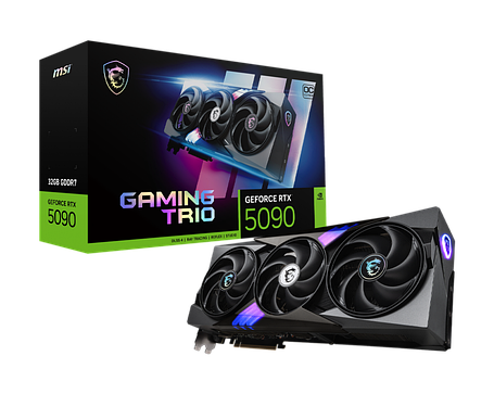 Відеокарта GeForce RTX 5090 32GB MSI Gaming Trio OC (RTX 5090 32G GAMING TRIO OC), фото 1
