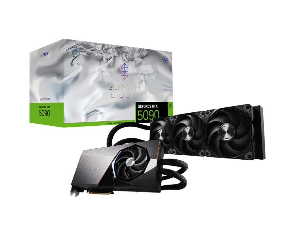 Відеокарта GeForce RTX 5090 32GB MSI Suprim Liquid SOC (RTX 5090 32G SUPRIM LIQUID SOC)