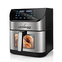 Аерофритюрниця мультипеч для дому на 8 л Lehmann Tanzi, Мультипіч 1800 вт для приготування здорової їжі JGR