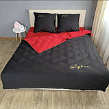 Двоспальна постільна білизна високої якості із сатину 180*220 см. Розмір 2.0, фото 2