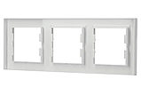 Рамка тримісна горизонтальна біла – ASFORA EPH5800321, фото 2