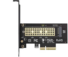 Адаптер PCI-e X4 - M.2 NVMe, TRY EM2-5002 чорний