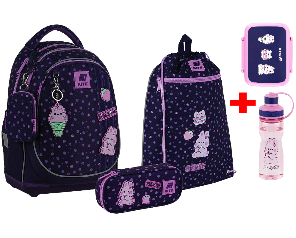 Шкільний набір Kite Education Feel Good SET_K25-724S-1 (рюкзак, пенал, сумка)