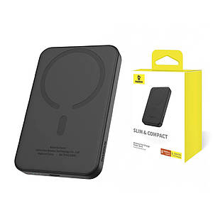 Бездротовий PowerBank Baseus Magnetic Mini Wireless Fast Charge 5000 mAh 20W Black (PPCXM05 / P10022107113-00)
