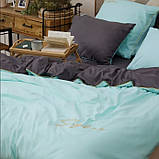 Двоспальна постільна білизна високої якості із сатину 180*220 см. Розмір 2.0, фото 3