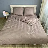 Двоспальна постільна білизна високої якості із сатину 180*220 см. Розмір 2.0, фото 3