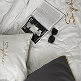 Комплект полуторної постільної білизни високої якості із сатину 150*220 см Півтораспальний розмір, фото 2
