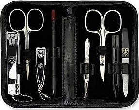 Набір манікюрний Kellermann 8 предметів 5213 MC N чорний