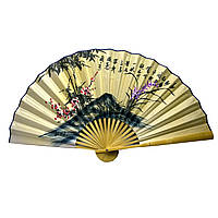 Декоративний віял на стіну Бумбук на білому тлі