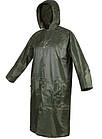Плащ-дощовик міцний із капюшоном темно-зелений ХXХL у сумочці, фото 2