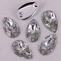 10х18мм Краплі пришивні стрази С/С Crystal