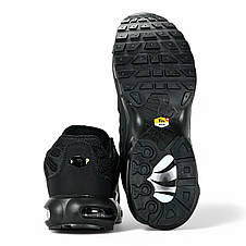 Чоловічі літні кросівки Nike Tn Air текстильні з сіткою чорні весняні, фото 3