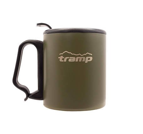 Термокружка TRAMP з поїлкою і защіпкою 350мл UTRC-020 olive, фото 1