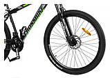 Велосипед CrossBike 27,5`` Storm Рама-17`` black-green, фото 4