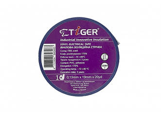 Tiger isolation tape Blue 3M синя ізоляційна вінілова стрічка 0,13 mm x 19 mm x 20 yd