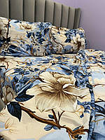 Полуторный комплект постельного белья розы