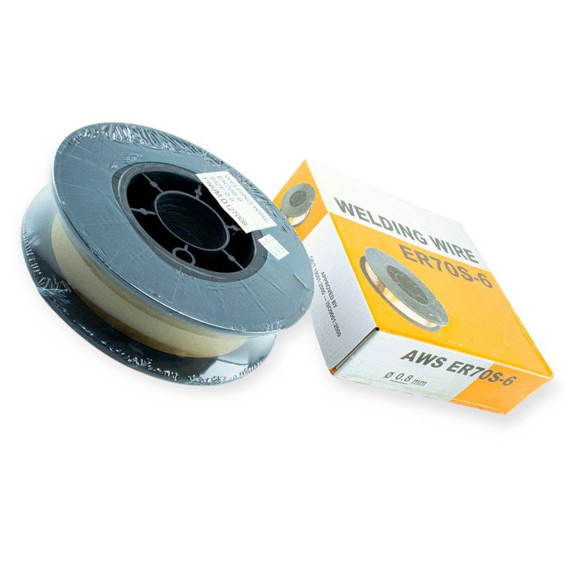 Дріт (5 кг) 0,8 мм (AWS ER70S-6) Помаранчевий (реально 4.0кг) зварювальний