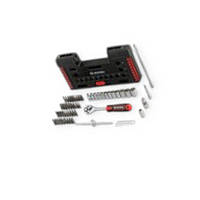 Набір 1/4" 57 шт, 4-13 мм з тріщ., подовжує., кардан, Т-вороток, біти, інструменту