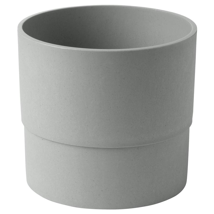 Горщик для квітів IKEA NYPON Діаметр - 15 см Сірий 603.956.16