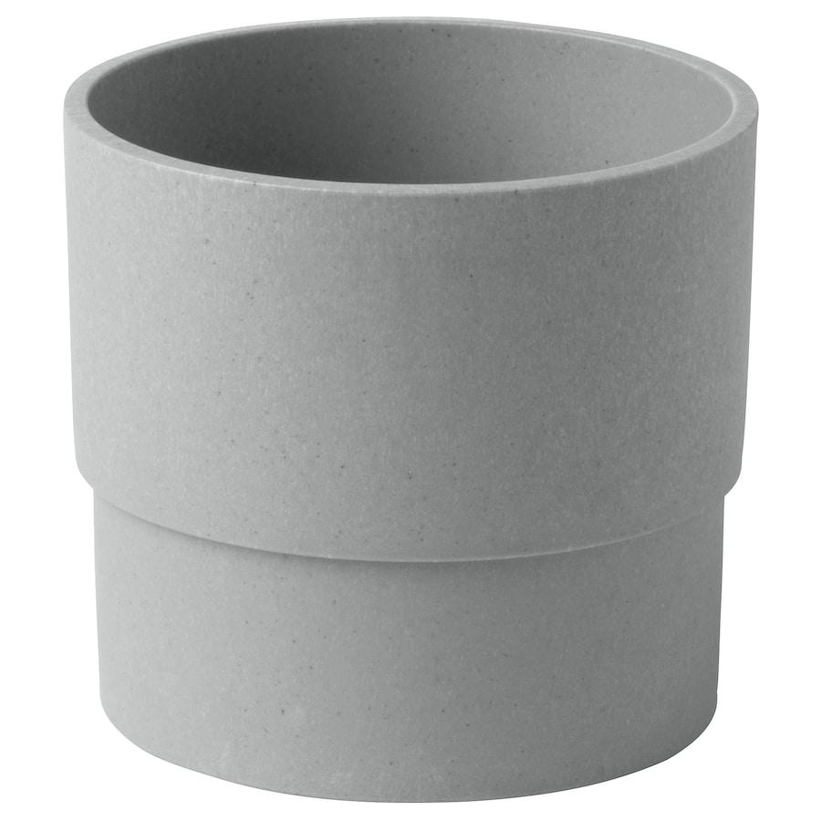 Горщик для квітів IKEA NYPON Діаметр - 9 см Сірий 003.956.19