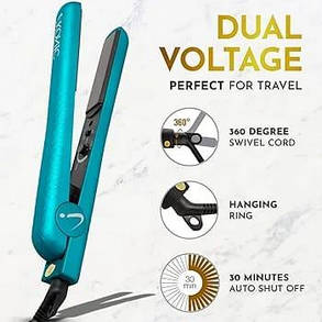 Pyt Professional Flat Iron Керамічний випрямляч для волосся Інструмент для укладання Чорний відвідайте магазин P, фото 4