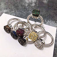 Кільце Помелато в різних кольорах посріблення