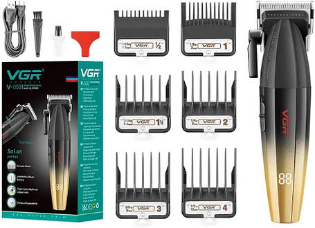 Vgr V-003 Ultra Premium Professional 9000 об./хв 2-швидкісна машинка для стриження волосся, фото 1