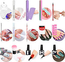 Набір для гелевих нігтів Phoenixy, набір з 12 кольорів Soak Off Gel Nail Polish Set з лампою Starter Kit 8ml Na, фото 3