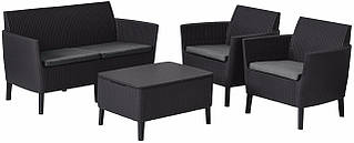 Комплект садових меблів Keter Salemo set, графіт