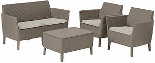 Комплект садових меблів Keter Salemo set, капучіно - пісок