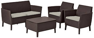 Комплект садових меблів Keter Salemo set, коричневий