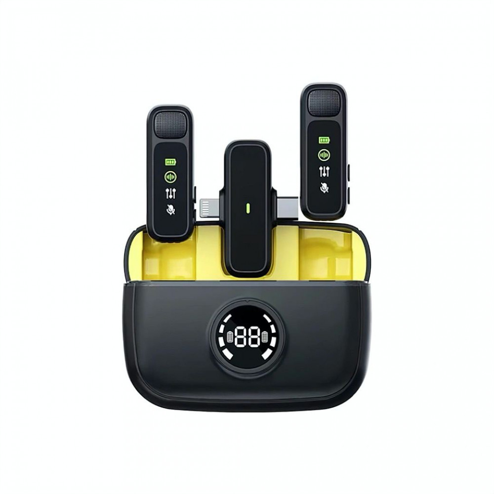 Бездротовий мікрофон для телефона USB C+Lightning — Wiwu Wi-WM003