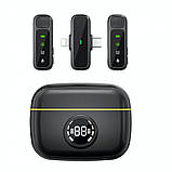 Бездротовий мікрофон для телефона USB C+Lightning — Wiwu Wi-WM003, фото 6
