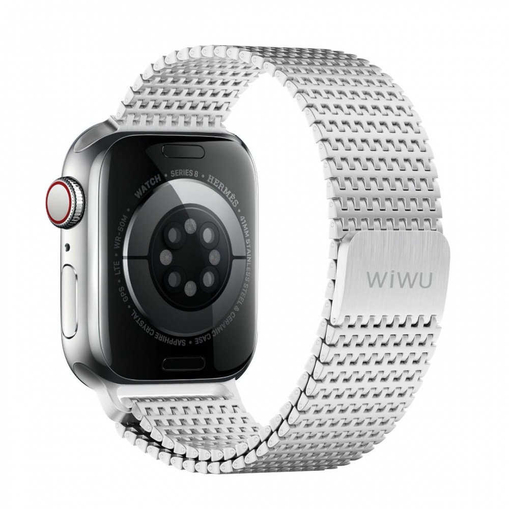 Ремінець Wiwu Wi-WB002  Apple Watch 42 44 45 49 mm — Silver, фото 1