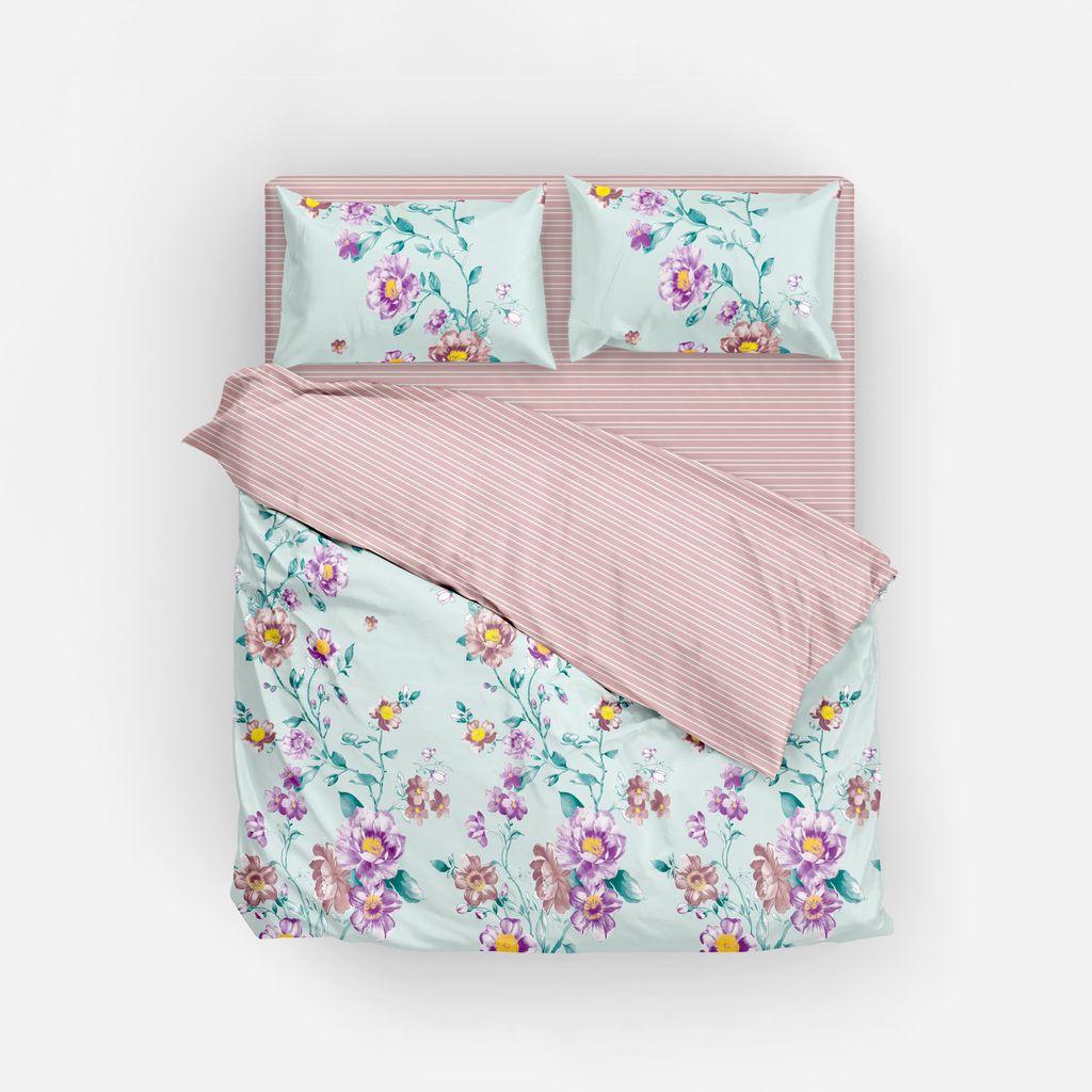 Комплект постільної білизни ТЕП "Everyday collection" полуторний (Pink Peony, 70х70)