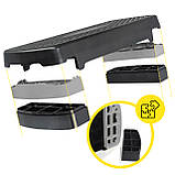 Степ-платформа 2-ступінчаста Cornix 68 х 28 х 10-15 см XR-0189 Black/Grey, фото 11