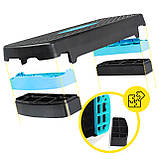 Степ-платформа 2-ступінчаста Cornix 68 х 28 х 10-15 см XR-0191 Black/Blue, фото 11