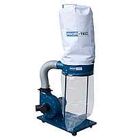 Потужний стружковідсмоктувач PROFI-TEC TURBODust PCE2000 : 1500 Вт, 215 л мішок для стружки (007004)