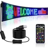 Гнучкий екран LED Matrix Panel APP wifi rgb 120mm*595mm, фото 3
