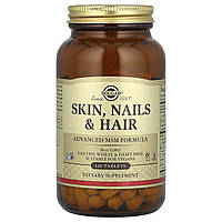 Вітаміни для волосся, шкіри і нігтів, Skin, Nails, Hair, Solgar, покращена формула МСМ, 120 таблеток